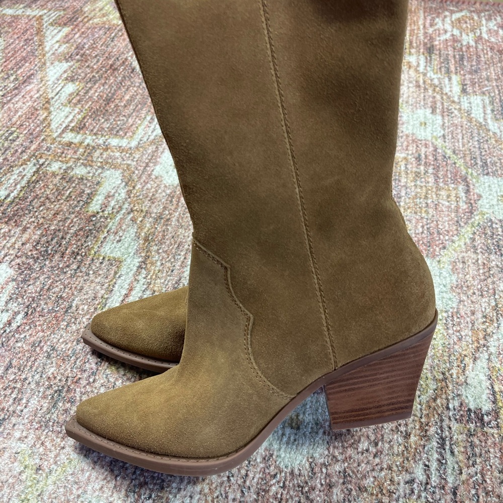 NEW Dolce Vita Regy Suede Western Boots Size 7 - Picture 13 of 14